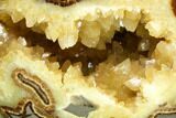 Calcite Crystal Filled Septarian Geode Egg - Utah #167880-1